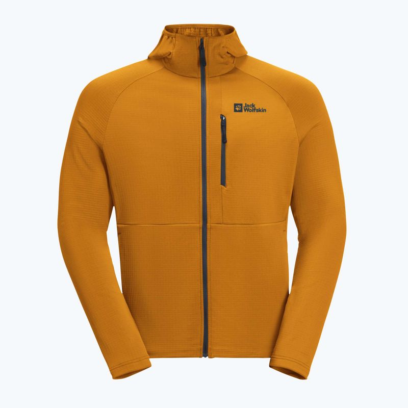 Férfi Jack Wolfskin Kolbenberg kapucnis Fz fleece pulóver sáfrányvirág 6