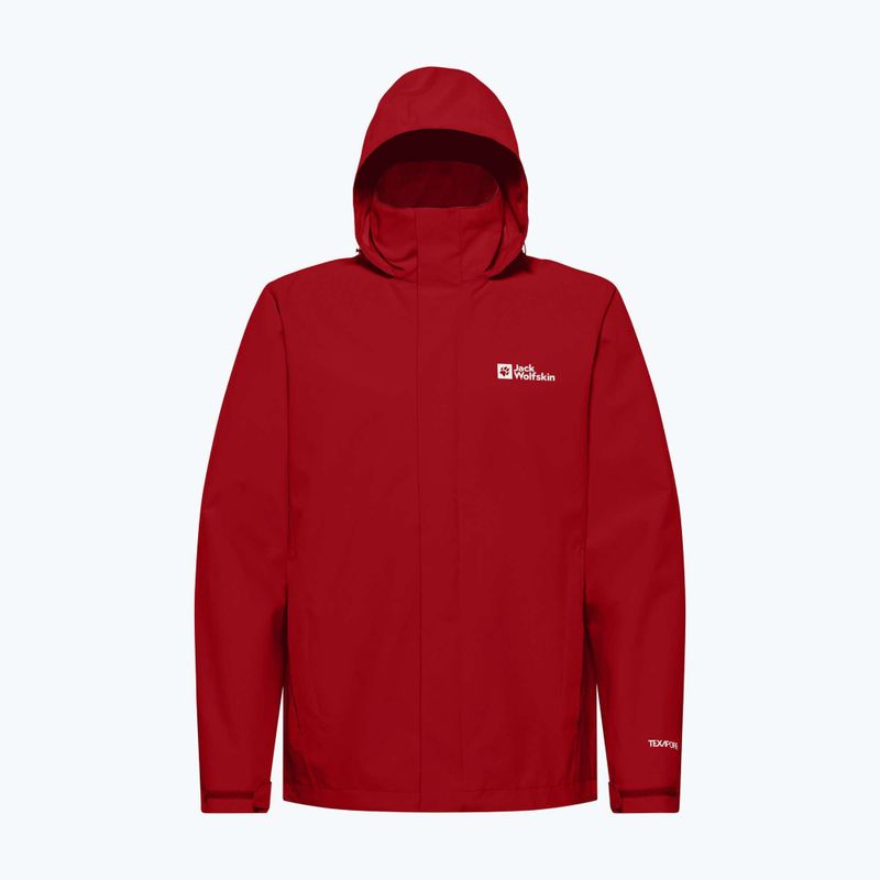 Jack Wolfskin Trailtime 2L férfi esőkabát adrenalin piros 8
