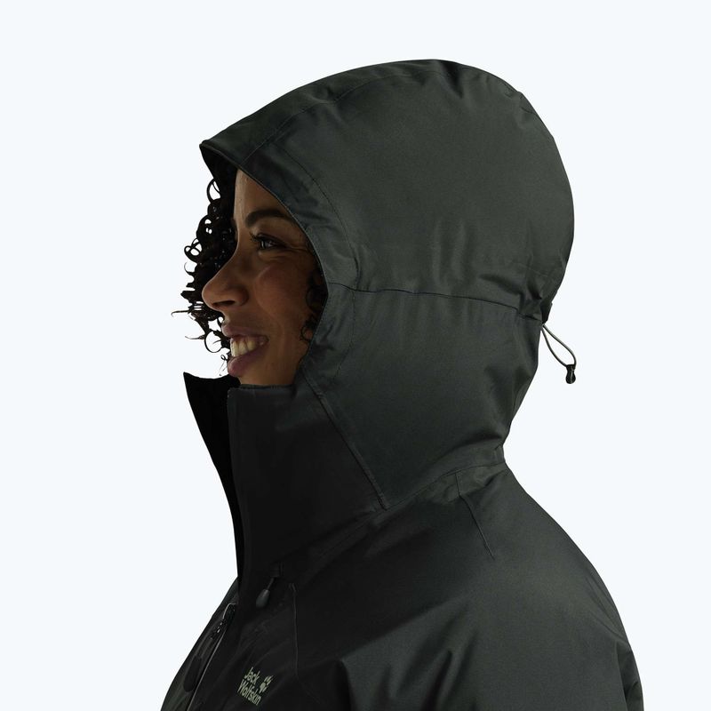 Női pehelykabát Jack Wolfskin Icecape 2L Down Ins Rds slate green 4