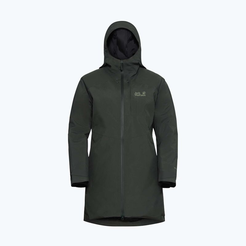 Női pehelykabát Jack Wolfskin Icecape 2L Down Ins Rds slate green 7