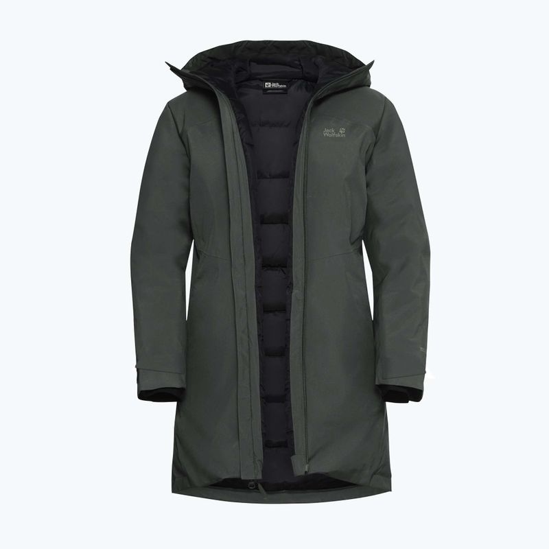 Női pehelykabát Jack Wolfskin Icecape 2L Down Ins Rds slate green 9