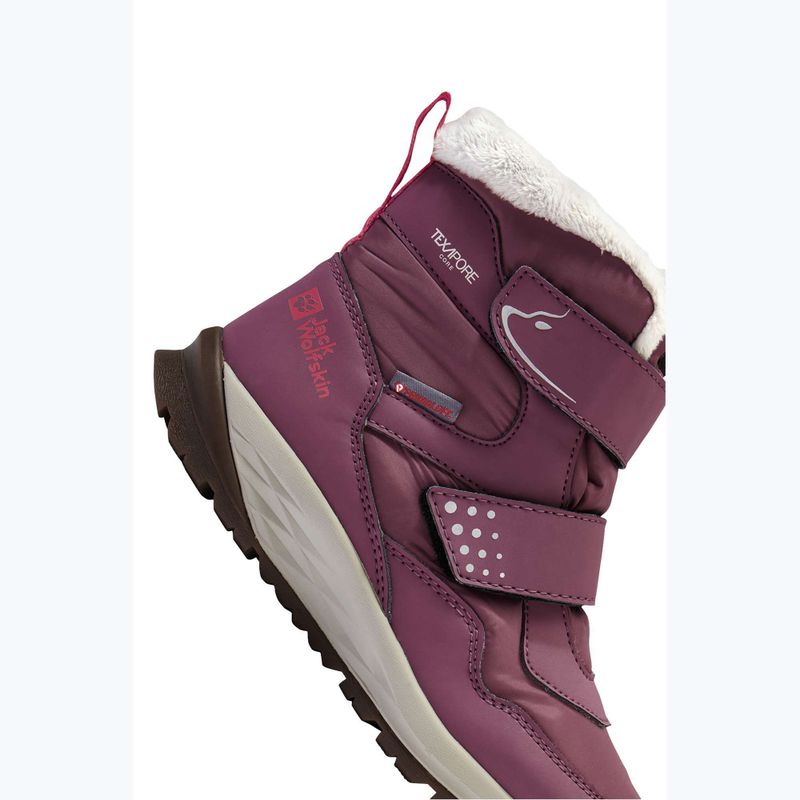Gyerekcipők Jack Wolfskin Polar Bear-B Texapore Mid Vc szőlő 8