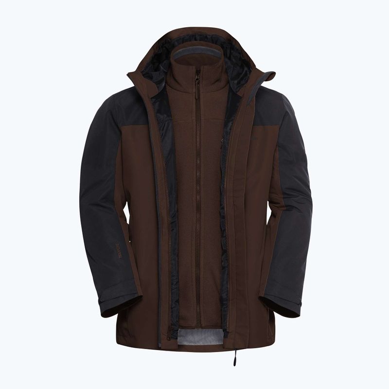 Férfi 3 az 1-ben dzseki Jack Wolfskin Taubenberg 3In1 hot choc 12