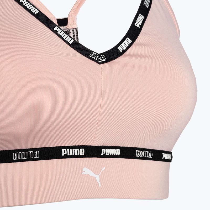 PUMA Low Impact Puma Strong Strappy fitness melltartó rózsaszín 522225 66 3
