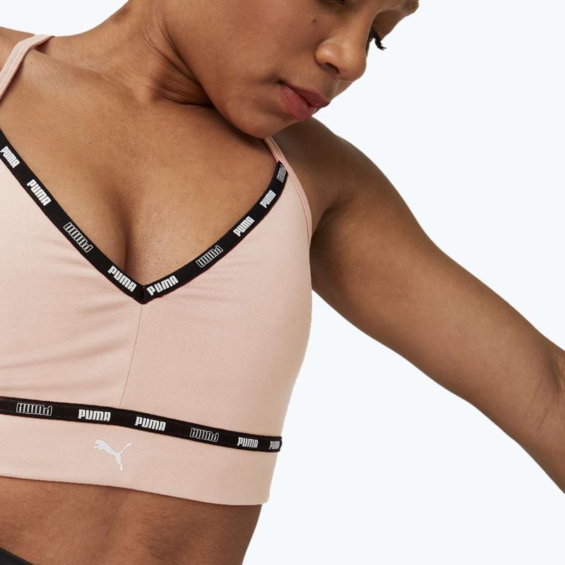 PUMA Low Impact Puma Strong Strappy fitness melltartó rózsaszín 522225 66 4
