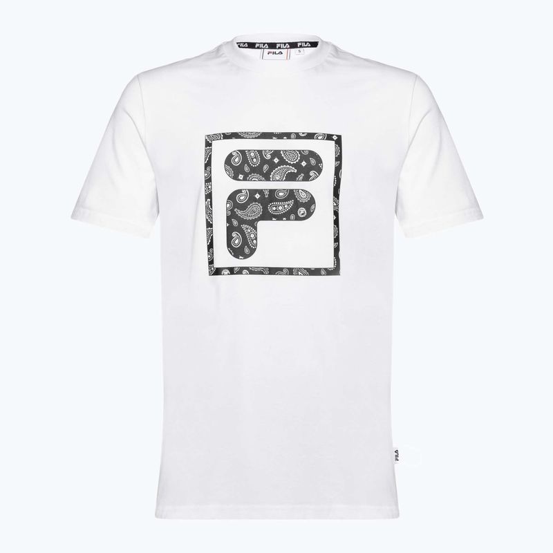 Férfi póló FILA Longyan Graphic bright white 5