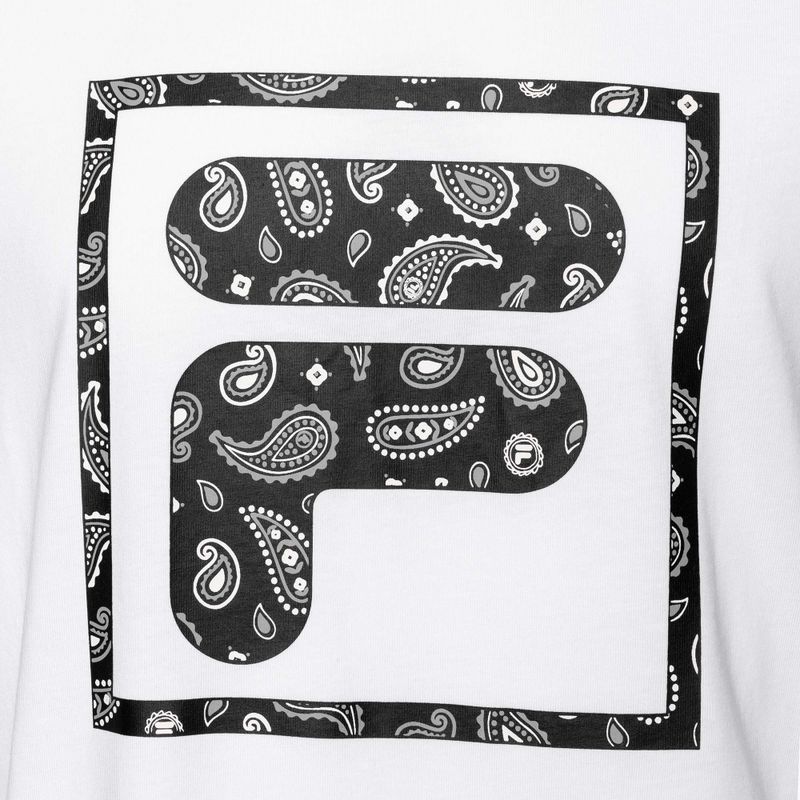 Férfi póló FILA Longyan Graphic bright white 7