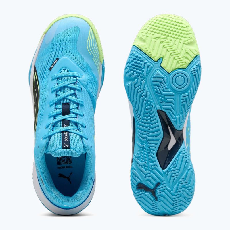 Férfi beltéri sportcipő PUMA Solarstrike III luminous blue/club navy/fizzy alma 9
