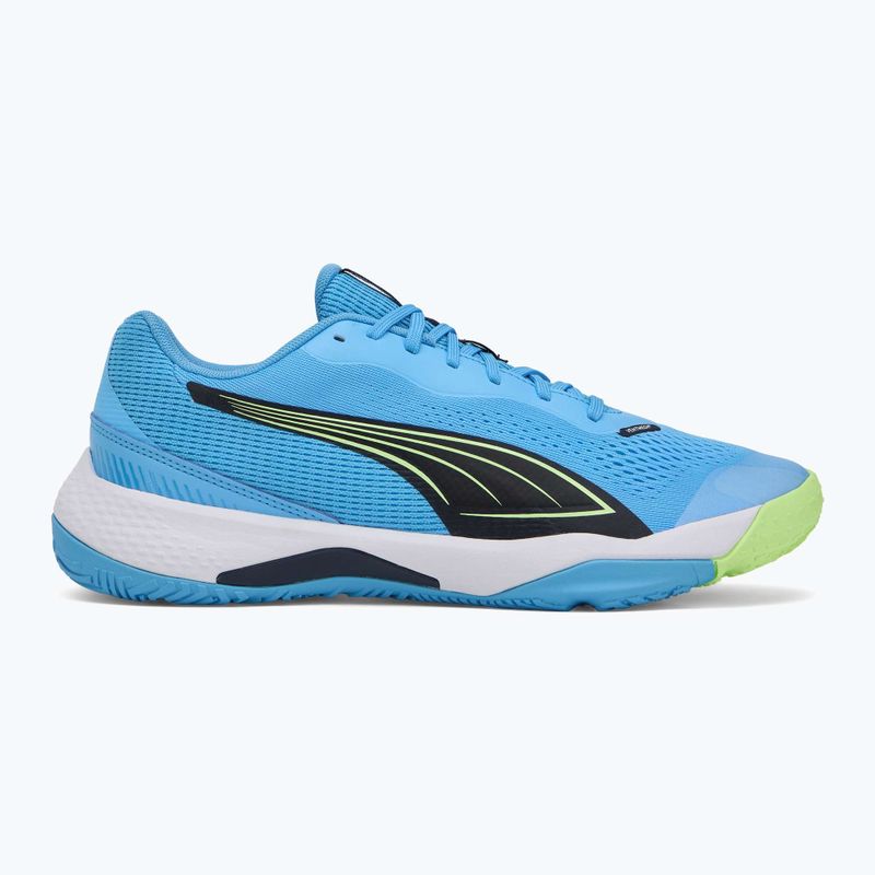 Férfi beltéri sportcipő PUMA Solarstrike III luminous blue/club navy/fizzy alma 2