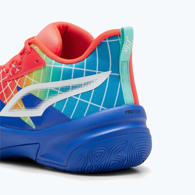 Férfi kosárlabda cipő PUMA Genetics Marcus Smart royal sapphire/red blast 9