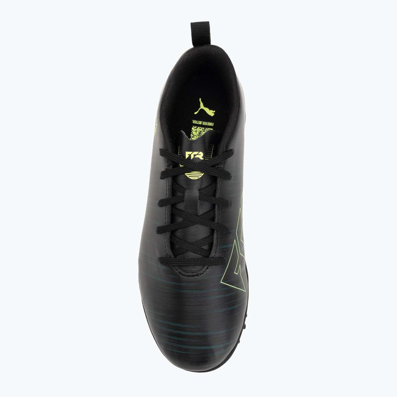 PUMA Future 8 Play TT Jr gyermek focicipő puma fekete/fizzy light/zöld terepcipő 5