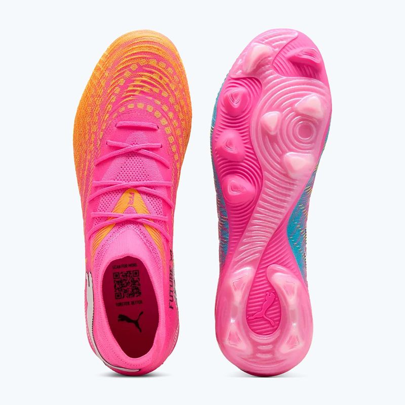 Futballcipő PUMA Future 9 Match FG/AG poison pink/puma white/sun stream/bright aqua/puma black 3