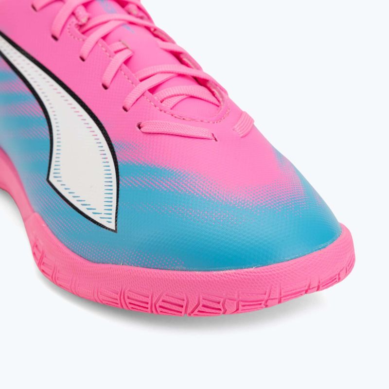 Gyerek focicipő PUMA Ultra 6 Play It Jr poison pink/puma wht/sun stream/bright aqua/puma blk 7