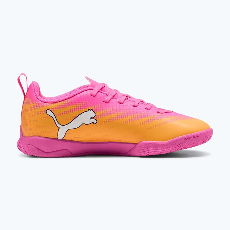 Gyerek focicipő PUMA Ultra 6 Play It Jr poison pink/puma wht/sun stream/bright aqua/puma blk 8