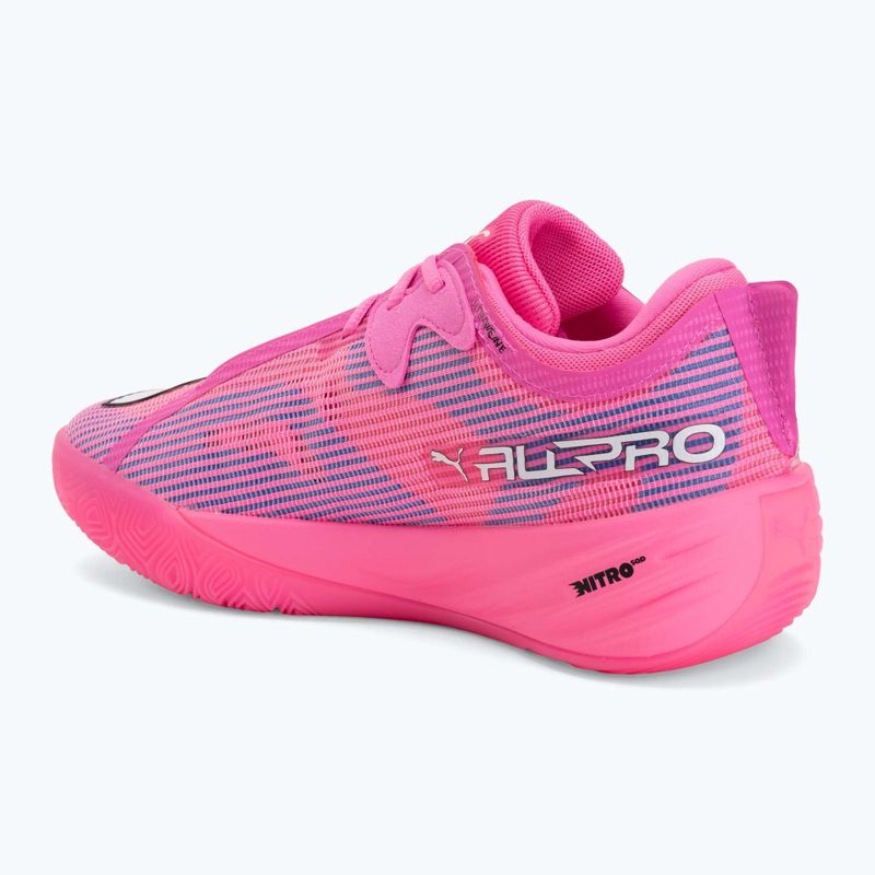 Kosárlabda cipő PUMA All-Pro NITRO 2 Showtime poison pink/bright aqua/lime squeeze 3