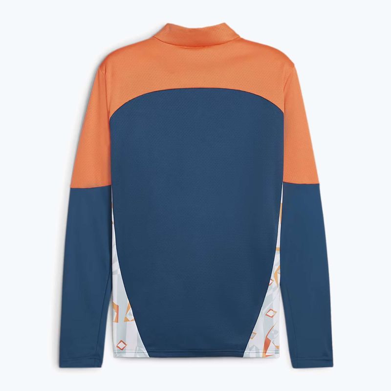 Férfi PUMA Neymar Jr Creativity Football Sweatshirt 1/4 Zip Top ocean tropic / hot heat 2