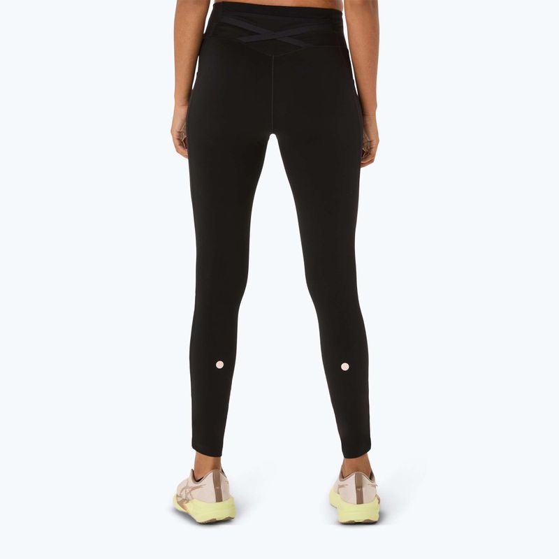 Női futó leggings ASICS Nagino Run Állítható Tight Tight teljesítmény fekete 3