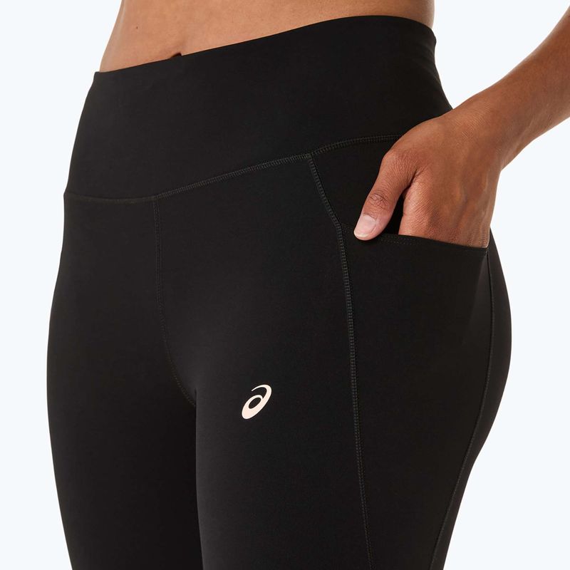 Női futó leggings ASICS Nagino Run Állítható Tight Tight teljesítmény fekete 5
