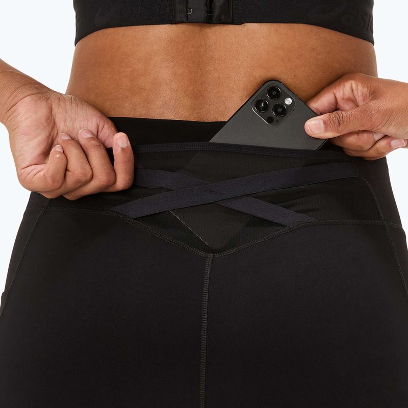Női futó leggings ASICS Nagino Run Állítható Tight Tight teljesítmény fekete 10