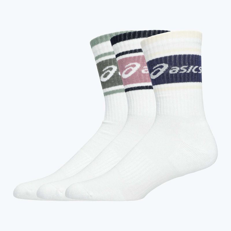 ASICS Logo Crew zokni 3 pár emlékmű kék/indigó köd/bodros piros 2