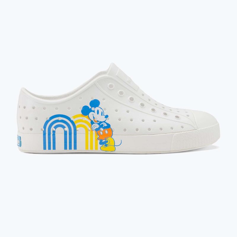 Native Jefferson Print Disney Jr gyermek edzőcipő héjfehér/héjfehér/pozitív Mickey 2
