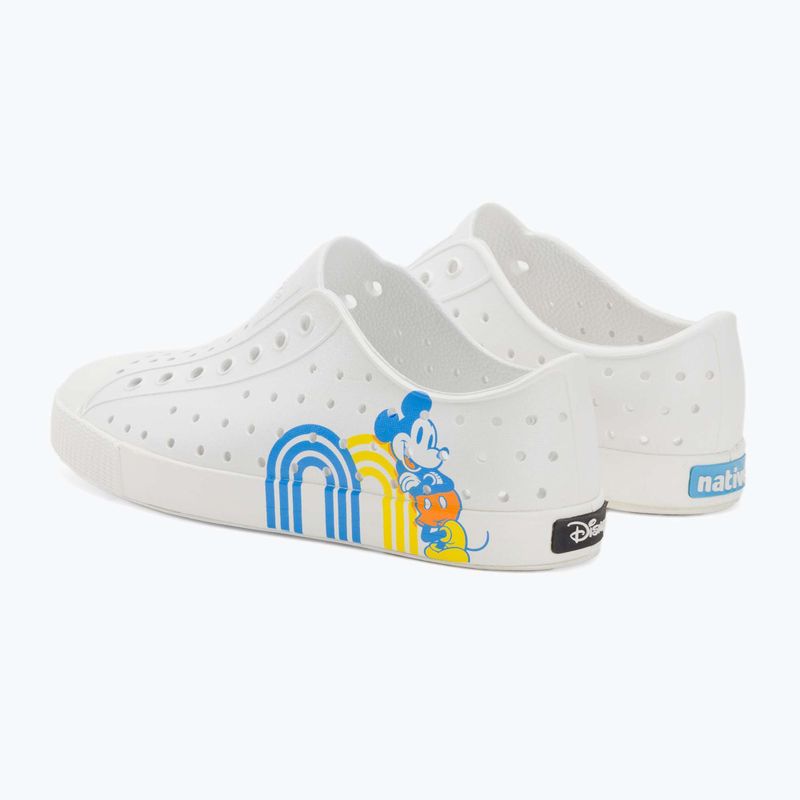 Native Jefferson Print Disney Jr gyermek edzőcipő héjfehér/héjfehér/pozitív Mickey 3