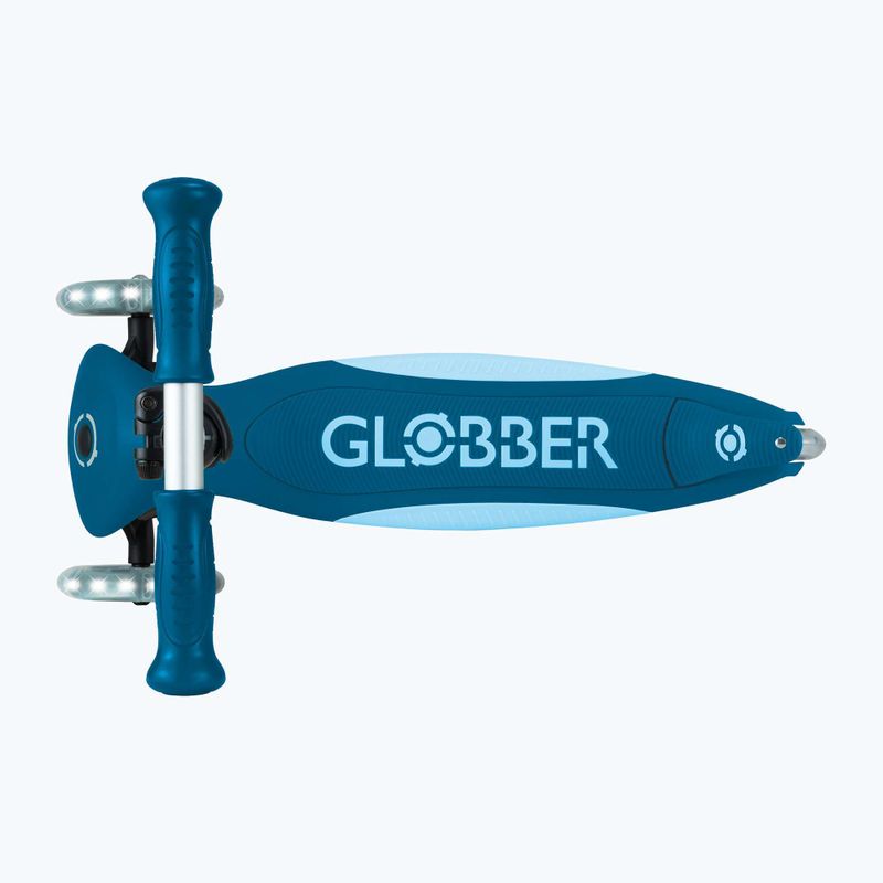 Globber Primo Összecsukható Plus Lights benzin kék gyermek háromkerekű robogó 5