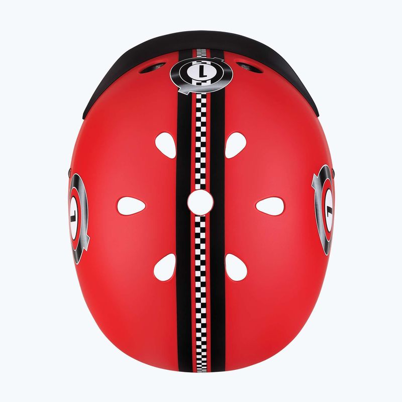 Gyermek sisak Globber Elite Lights new red racing 6