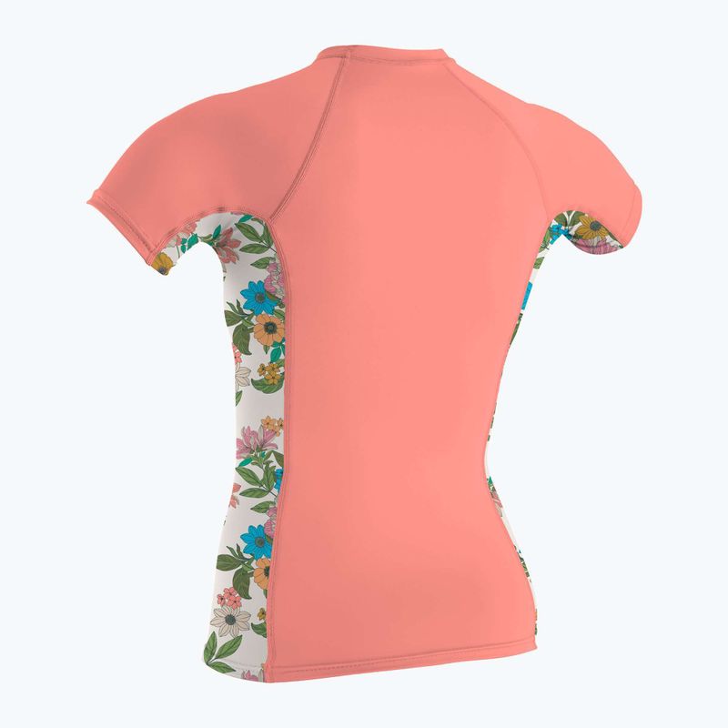 Női úszópóló O'Neill Side Print Rash Guard desert flower/cara florál 2