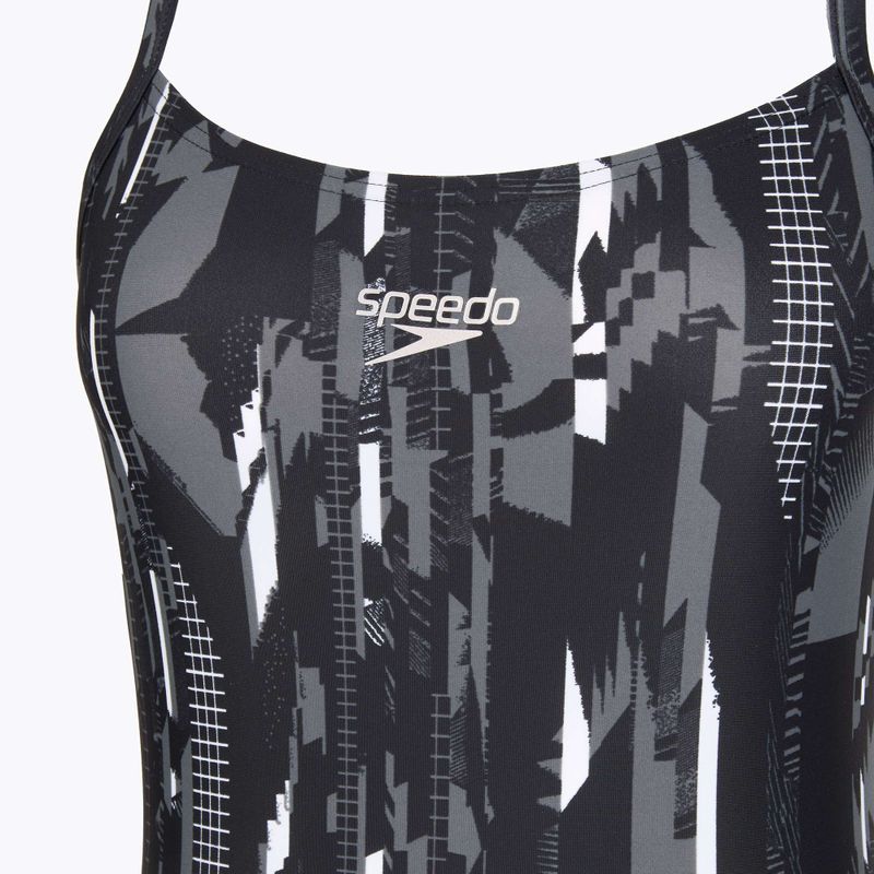 Speedo női egyrészes fürdőruha Allover Rippleback fekete 3