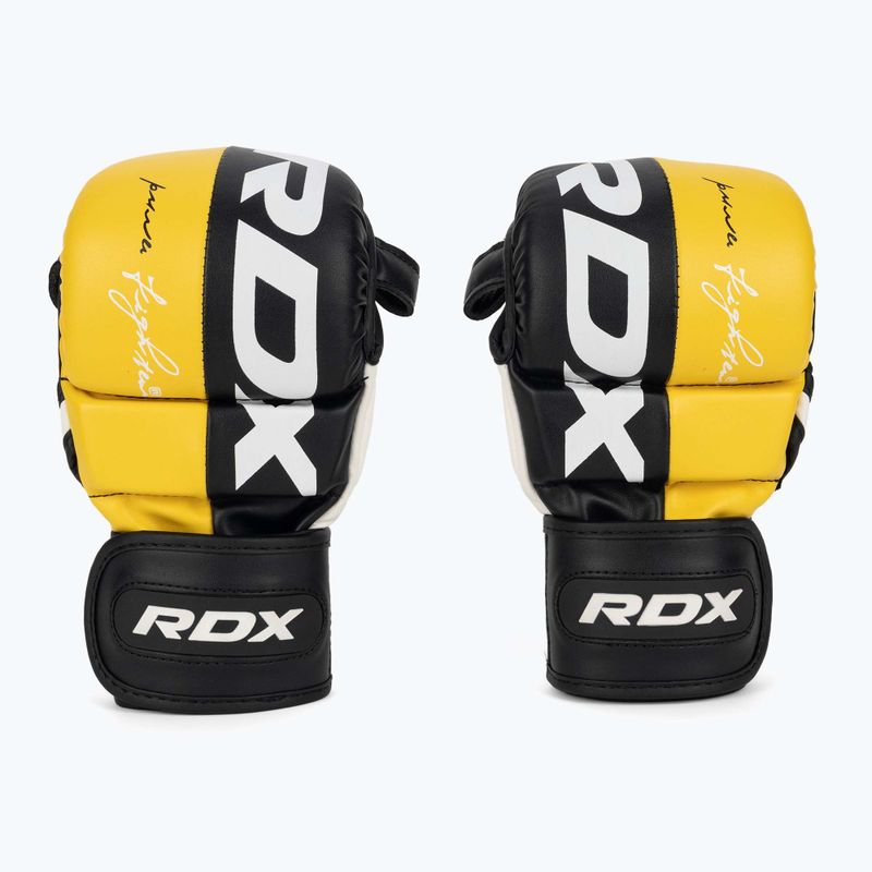 RDX Grappling kesztyű REX T6 Plus sárga 2