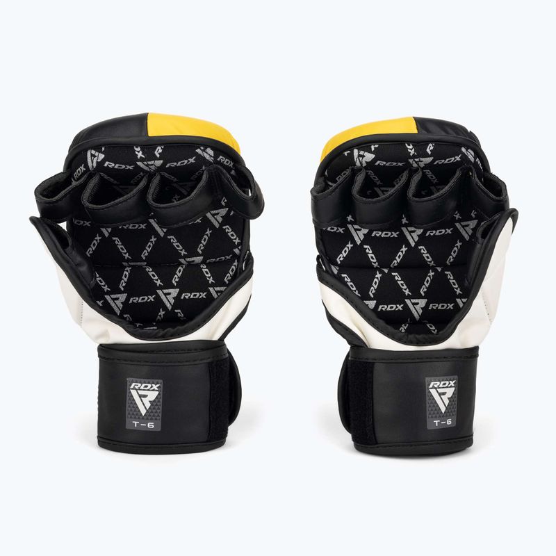 RDX Grappling kesztyű REX T6 Plus sárga 3
