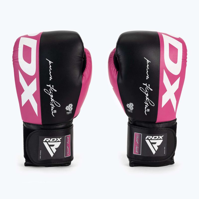 RDX REX F4 rózsaszín/fekete bokszkesztyűk BGR-F4P-8OZ 2