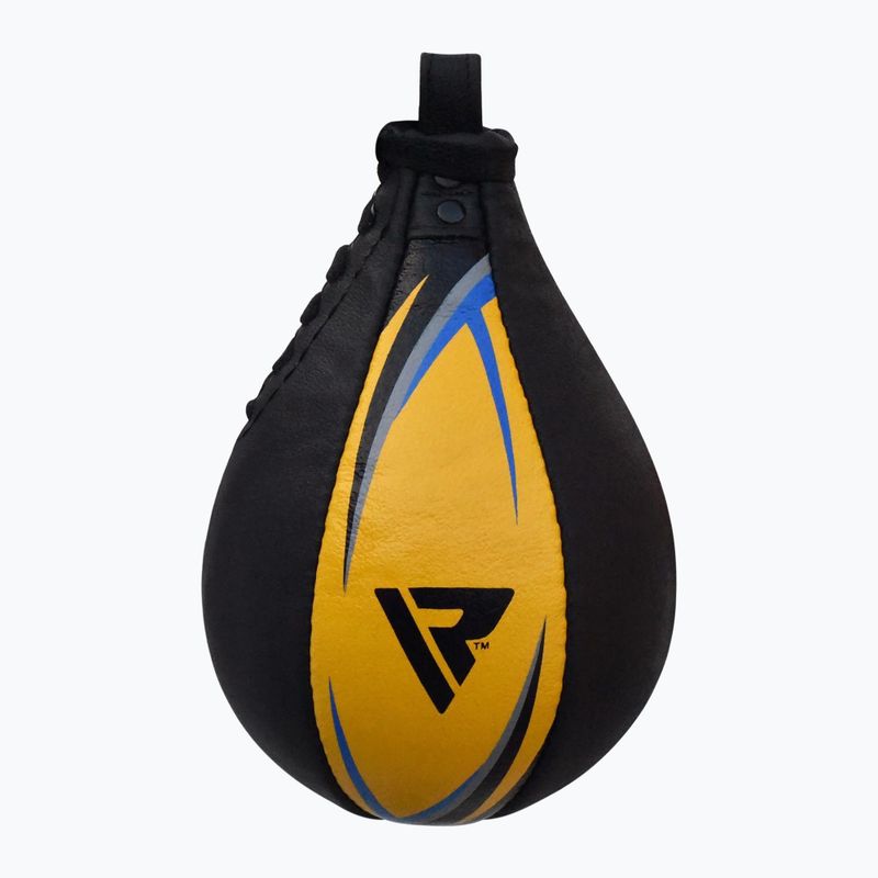 Boxing pearl RDX Speed Ball Leather Multi fekete és sárga 2SBL-S2YU 2