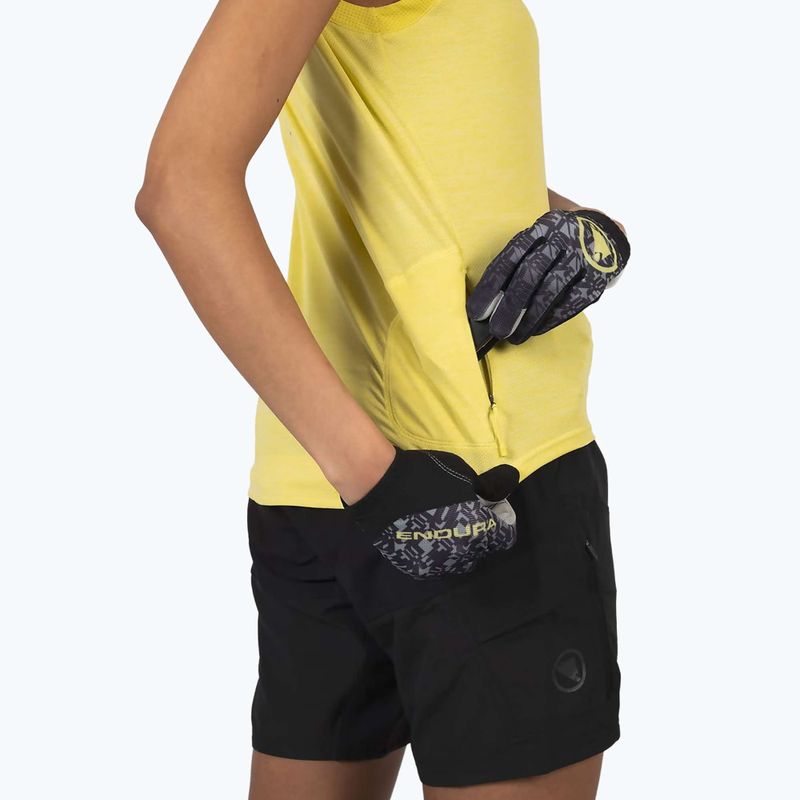 Női kerékpáros póló Endura Singletrack Tank Top sulphur 7