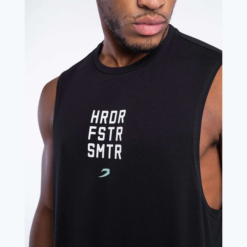 Férfi póló Boxraw HRDR FSTR SMTR Muscle Tank Black 6