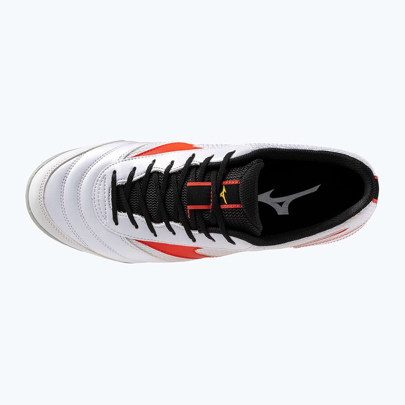 Gyerek focicipő Mizuno MRL Sala Club TF Jr white/radiant red 10