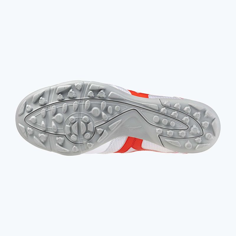 Gyerek focicipő Mizuno MRL Sala Club TF Jr white/radiant red 12