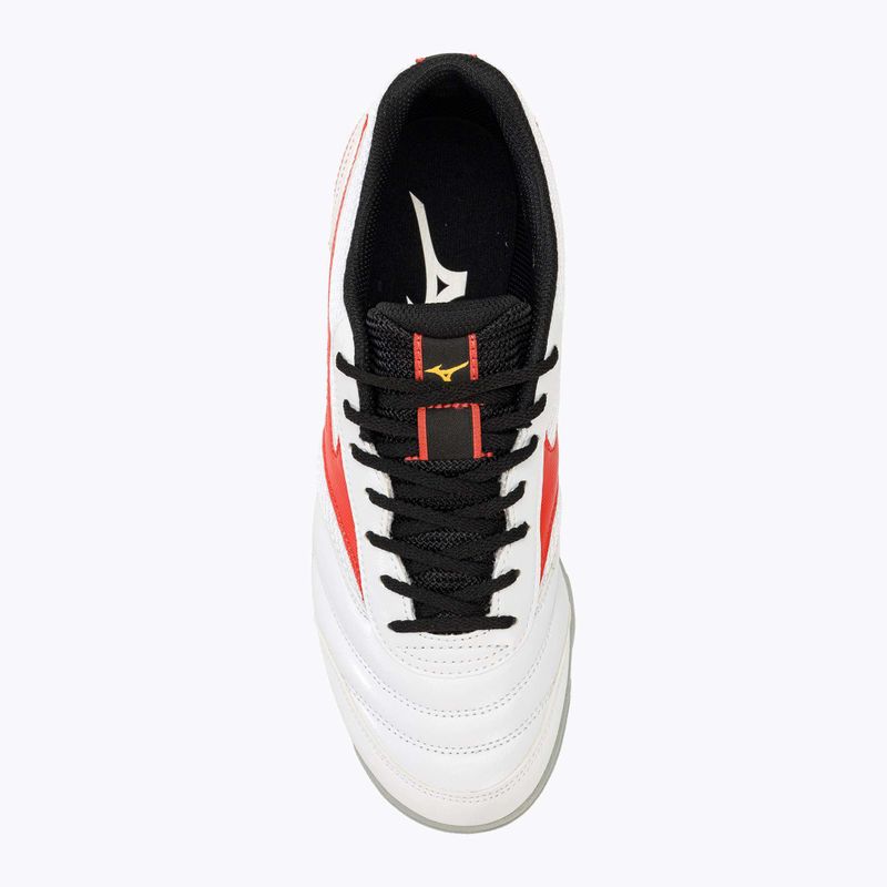 Gyerek focicipő Mizuno MRL Sala Club TF Jr white/radiant red 5