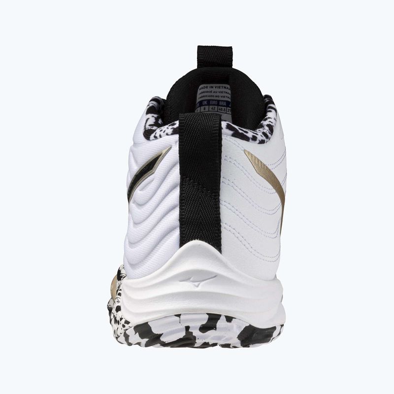 Röplabdacipő Mizuno Wave Momentum Elite Mid white/black/ge gold 10