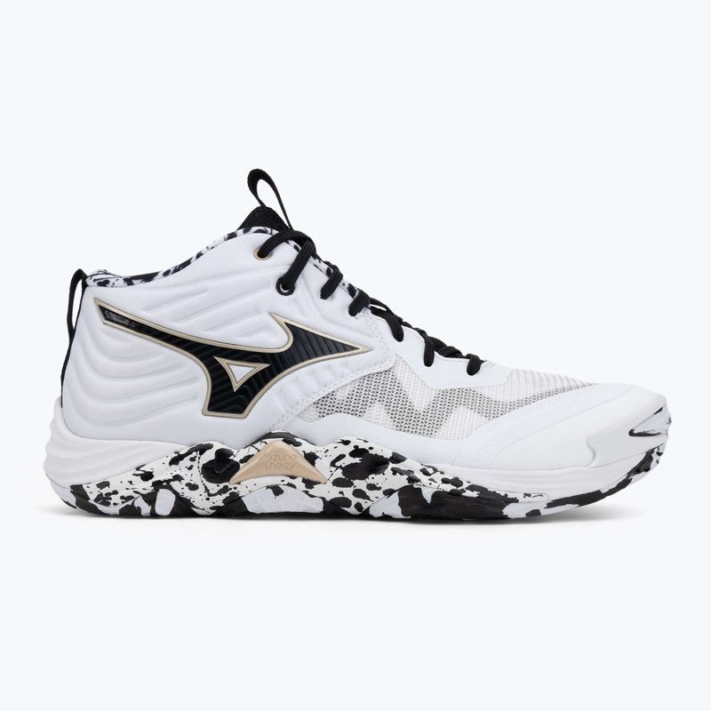 Röplabdacipő Mizuno Wave Momentum Elite Mid white/black/ge gold 2