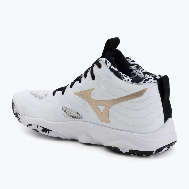 Röplabdacipő Mizuno Wave Momentum Elite Mid white/black/ge gold 3