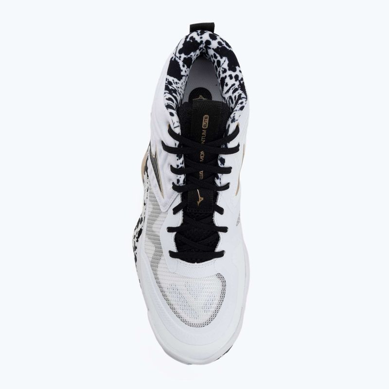 Röplabdacipő Mizuno Wave Momentum Elite Mid white/black/ge gold 5