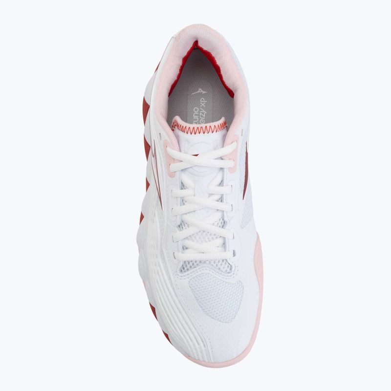 Női teniszcipő Mizuno Wave Enforce Tour 2 CC white/pinkesque/barbados/cherry 5