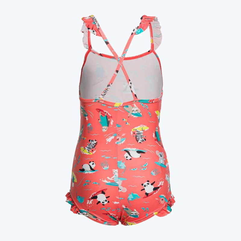Speedo Digital Frill Thinstrap gyermek egyrészes fürdőruha narancssárga 8-1288115155 2
