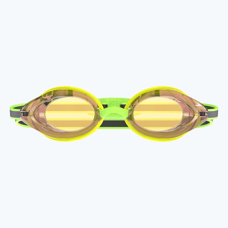 Speedo Vanquisher 3.0 Mirrored hiper sárga/szürke/ablaze tükrös úszószemüveg 2