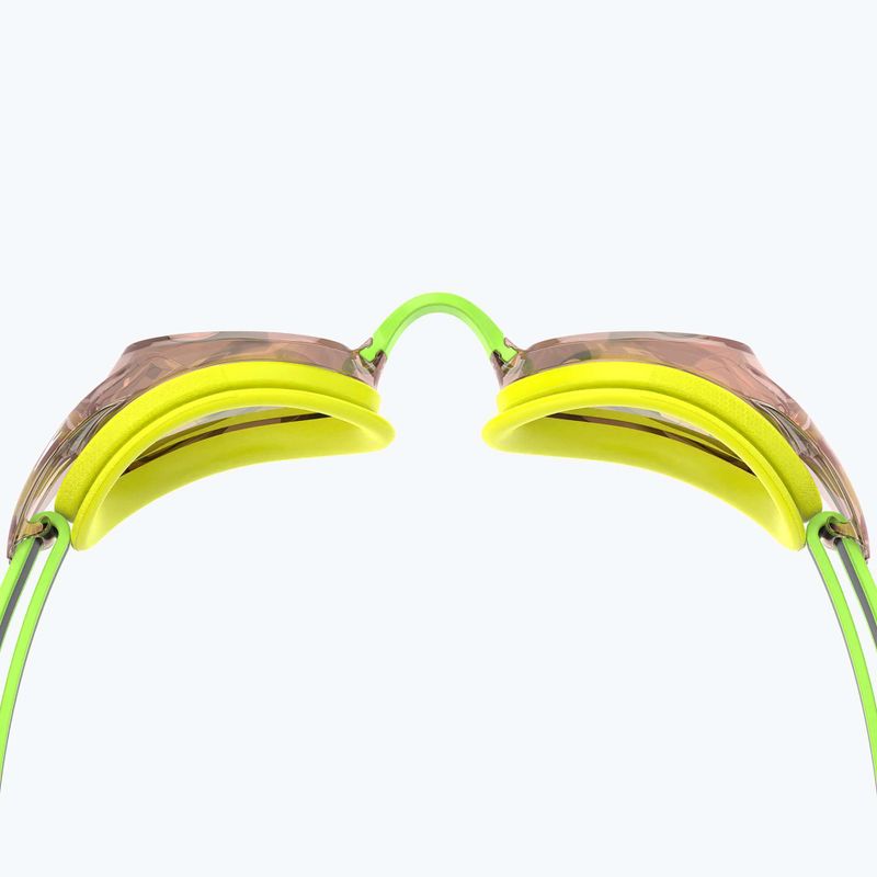Speedo Vanquisher 3.0 Mirrored hiper sárga/szürke/ablaze tükrös úszószemüveg 3
