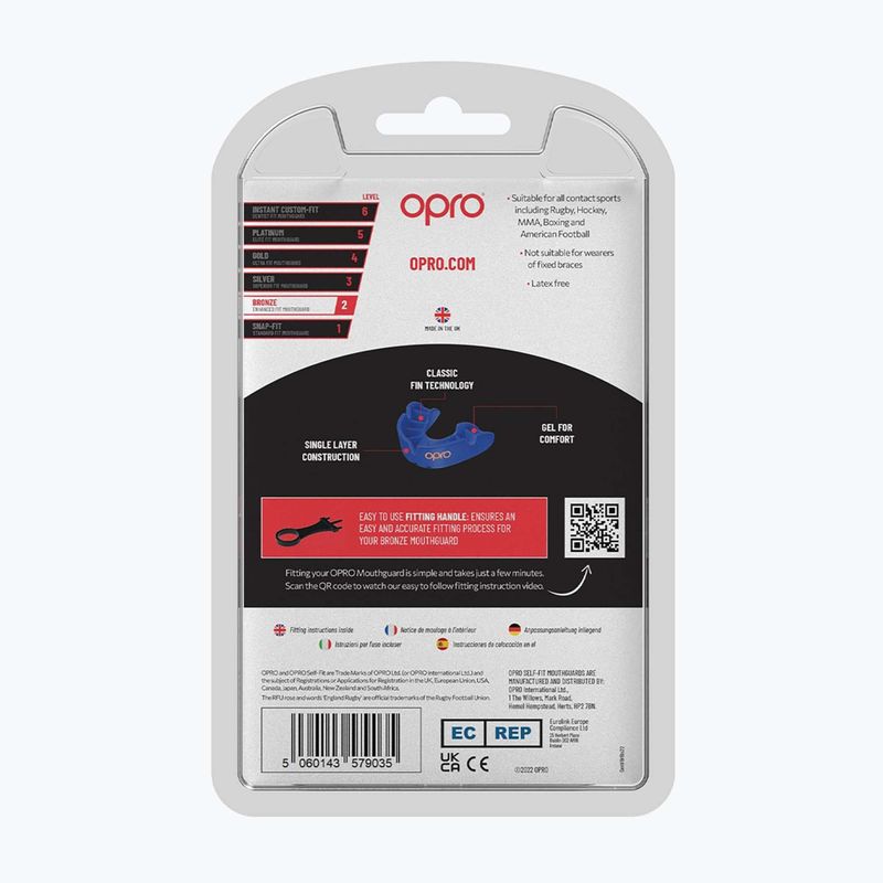 Opro Bronze GEN5 kék állkapocsvédő 3