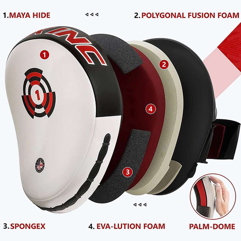 RDX Focus Pad hevederrel fehér edző mancsokkal 5