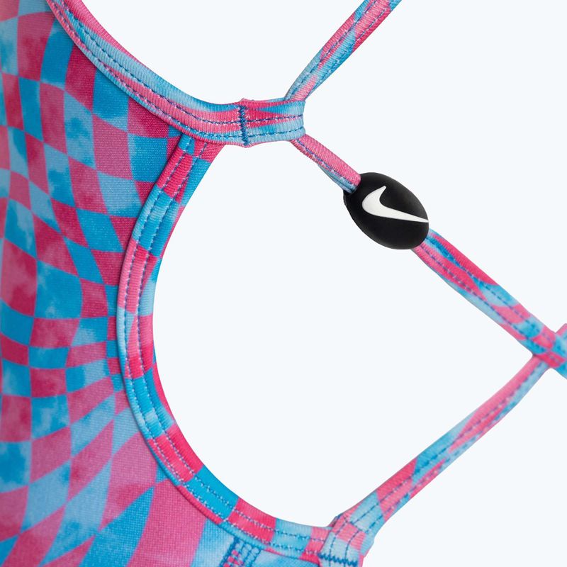 Gyermek egyrészes fürdőruha Nike Hydrastrong Lace Up Back university blue 4